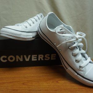 White Leather Converse